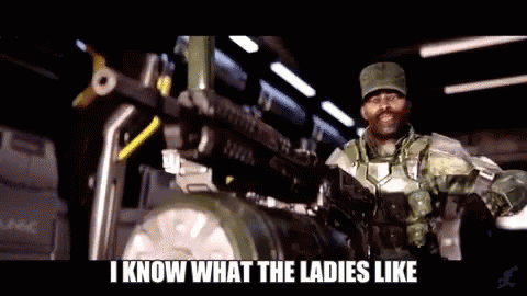 I Know What The Ladies Like Sgt Johnson GIF - I Know What The Ladies Like Sgt Johnson Halo GIFs