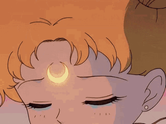 a close up of a cartoon character 's face with tears coming out of her eyes