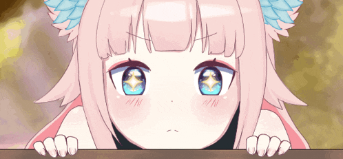 a drawing of a girl with a star in her eyes