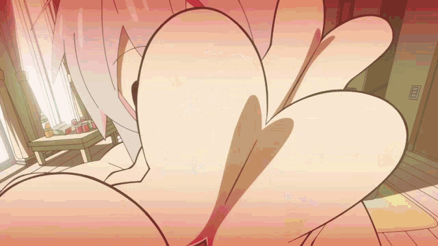 a cartoon drawing of a woman 's torso with a heart shaped shadow on it