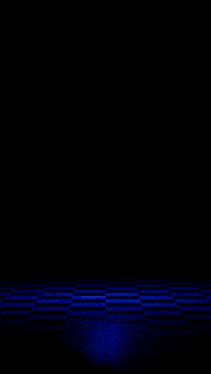 a blue background with a glowing white object in the middle