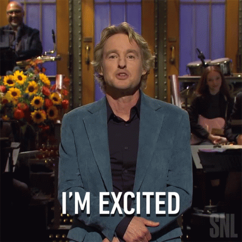 Im Excited Owen Wilson GIF - Im Excited Owen Wilson Saturday Night Live GIFs