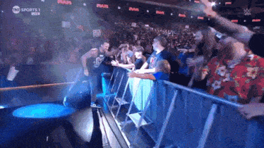 a tnt sports 1 live broadcast of a wrestler