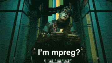a video game character says i 'm mpreg while playing a game