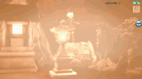 a screenshot of a video game that says credits on the bottom right