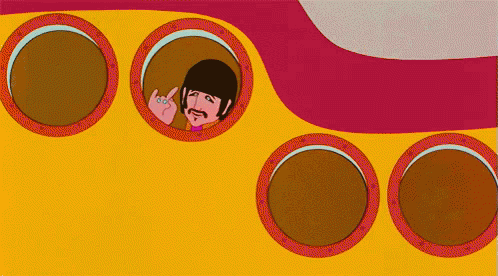 The Beatles Yellow Submarine GIF - The Beatles Yellow Submarine George Harrison GIFs