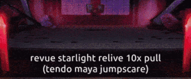 Tendo Maya Revue Starlight GIF - Tendo Maya Revue Starlight Jumpscare GIFs