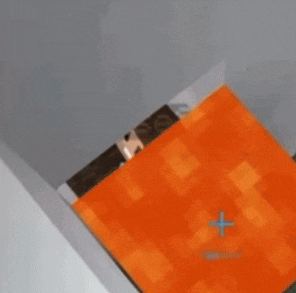 a minecraft character is laying on a wooden floor
