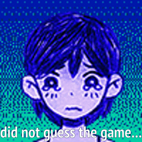 a drawing of a girl with the words did not guess the game below her