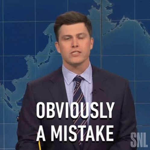 Obviously A Mistake Saturday Night Live GIF