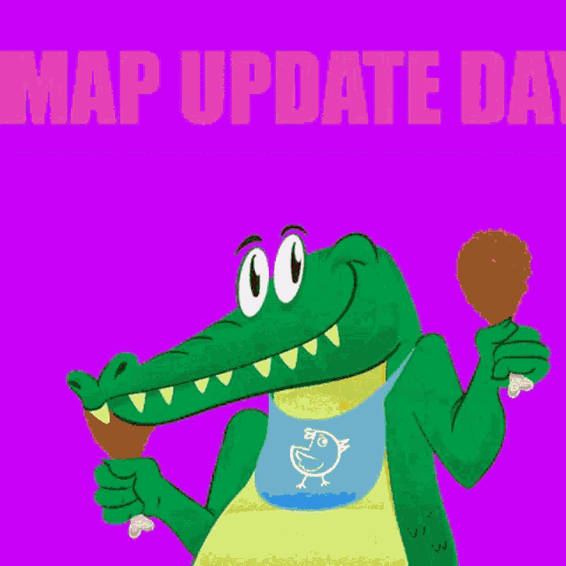 Map Update Day Happy GIF - Map Update Day Happy Crocodile GIFs