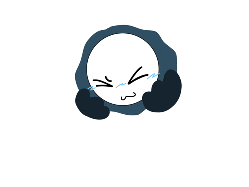 a drawing of a person 's face with tears coming out of their eyes