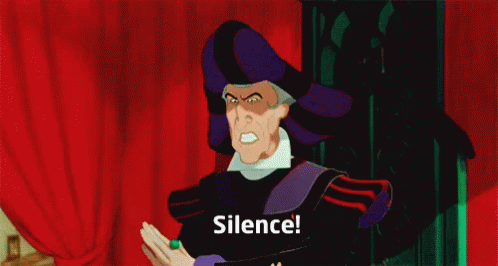 When You'Ve Had Enough GIF - The Hunchback Of Notre Dame Silence Be Quiet GIFs
