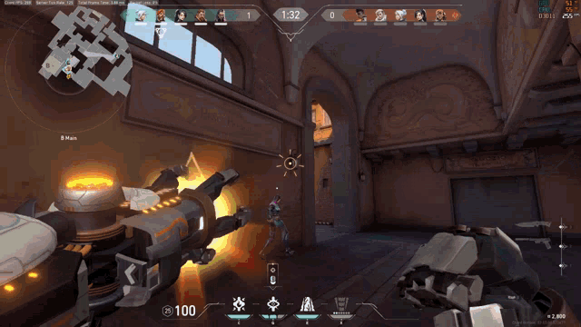 a screenshot of a video game shows the time as 1:32