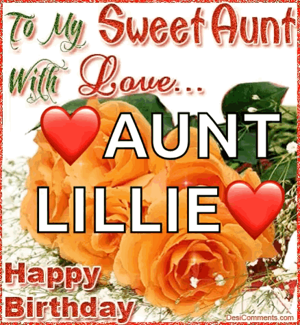 Sweet Aunt Happy Birthday Aunt GIF - Sweet Aunt Happy Birthday Aunt Happy Birthday Auntie GIFs