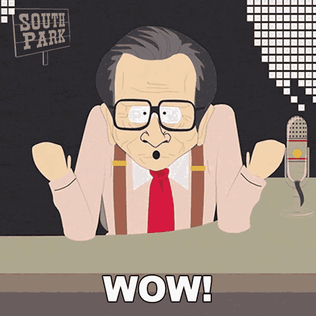 Wow Larry King GIF - Wow Larry King South Park GIFs