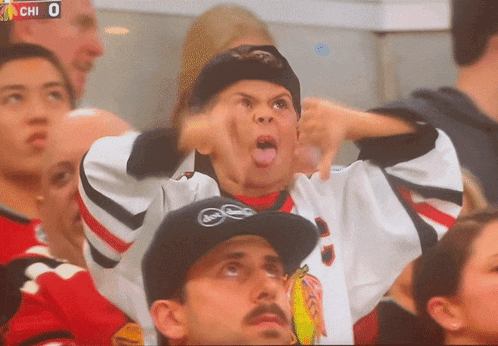 a hockey game is being played and the score is 0