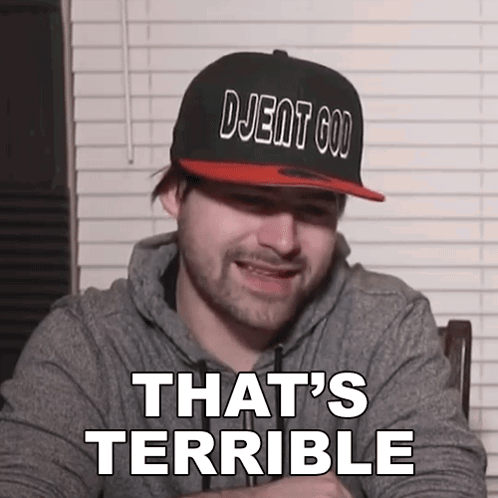 Thats Terrible Jared Dines GIF - Thats Terrible Jared Dines The Dickeydines Show GIFs