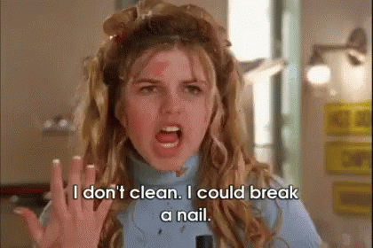 I Don'T Clean GIF - Lizzie Mcguire Kate Break A Nail GIFs