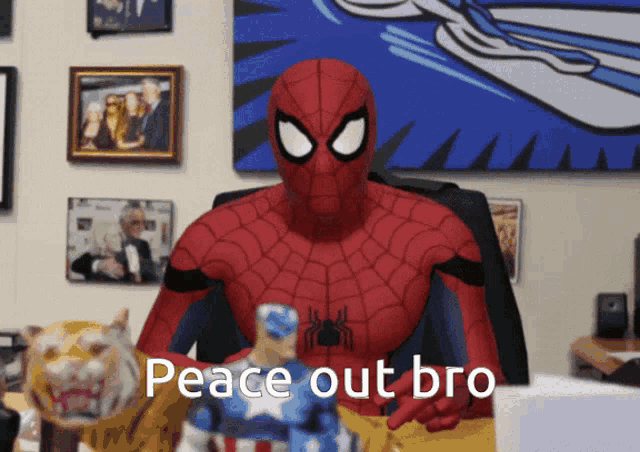 Spider Man Peace Out GIF - Spider Man Peace Out Goodbye GIFs
