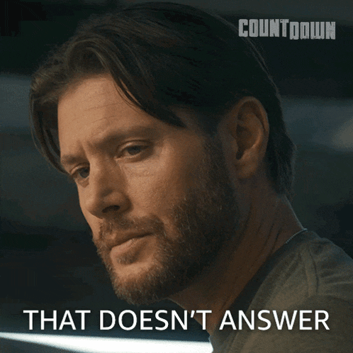 a man with a beard says that doesn t answer