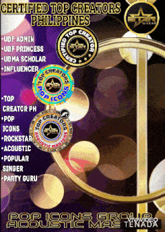a poster that says certified top creators philippines on it