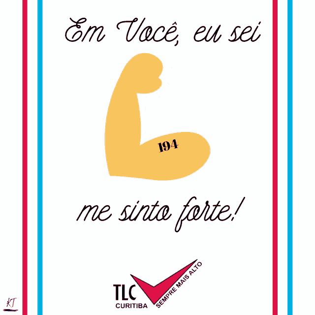 a poster that says em você eu sei