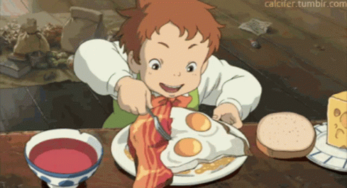 Yum Howls Moving Castle GIF - Yum Howls Moving Castle Food GIFs