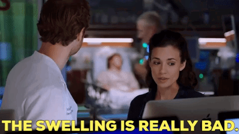 Chicago Med Natalie Manning GIF - Chicago Med Natalie Manning The Swelling Is Really Bad GIFs