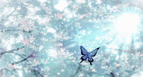 Butterfly Blue GIF - Butterfly Blue White GIFs