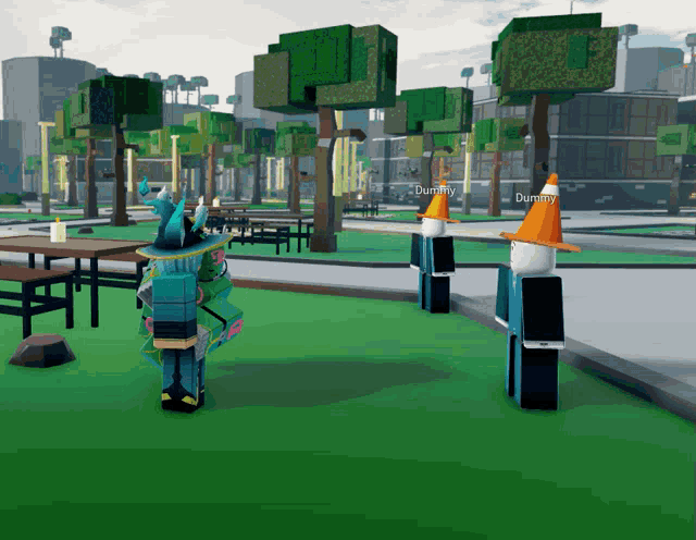 a person in a video game named dummy