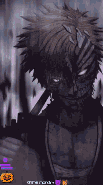 a drawing of a monster with the words anime monster below