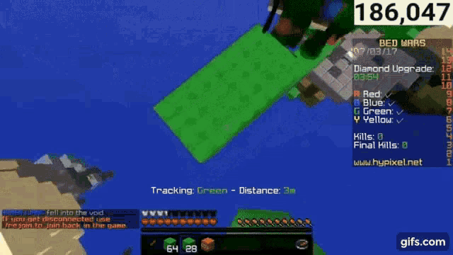 a screen shot of a video game with the number 186,047