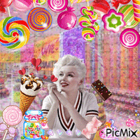 Marilyn Marilyn Monroe GIF - Marilyn Marilyn Monroe Ice Cream GIFs