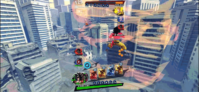a screenshot of a video game with the number 129 on it