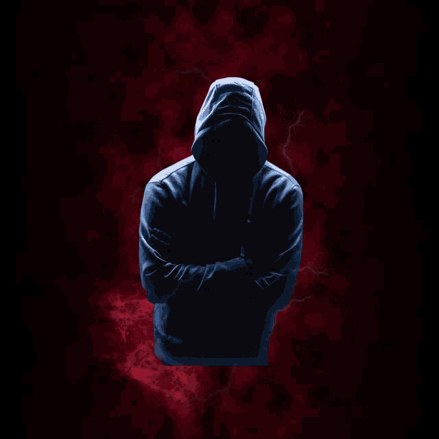 a person in a hoodie is surrounded by lightning