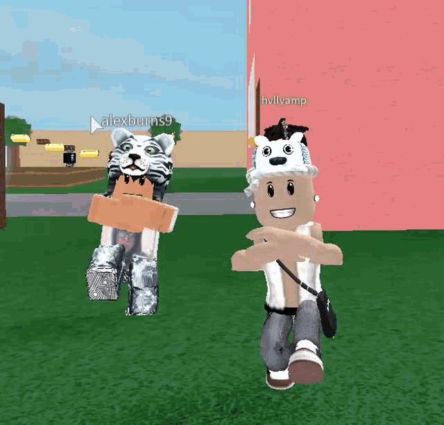 a screenshot of a video game with alexburns9 and hvlivamp