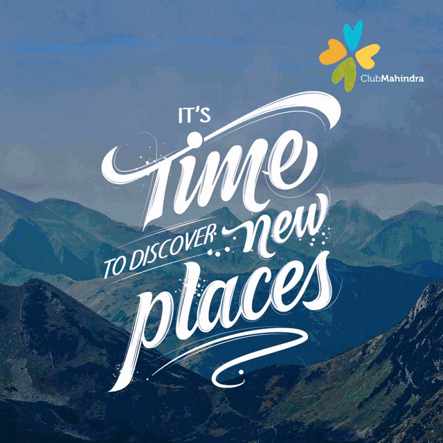 a poster that says time to discover new places