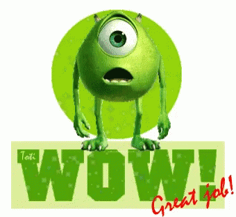 Monsters Inc Wow GIF - Monsters Inc Wow Great Job GIFs