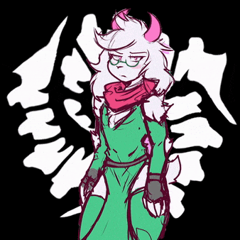 a drawing of a sheep wearing glasses and a scarf