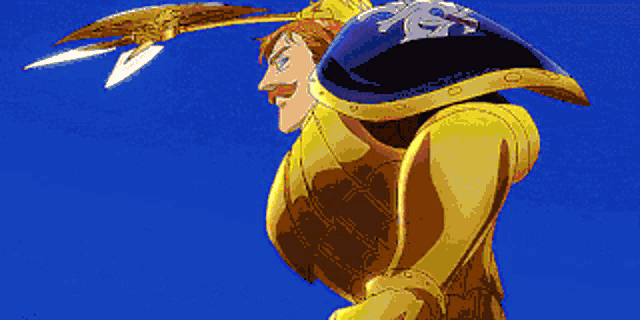 a pixel art drawing of a person standing on a cliff