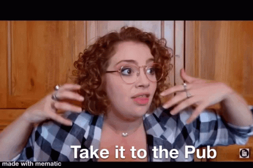 Carrie Hope Fletcher To The Pub GIF - Carrie Hope Fletcher To The Pub Carrie H Fletcher GIFs