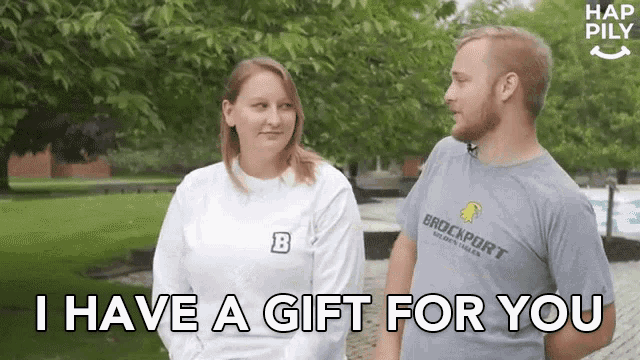 I Have A Gift For You Surprised GIF