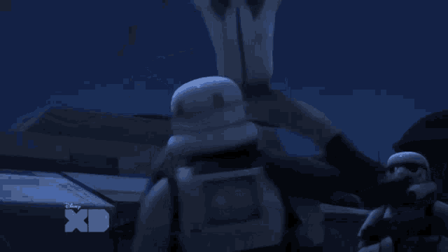a disney xd logo can be seen in the corner of a cartoon