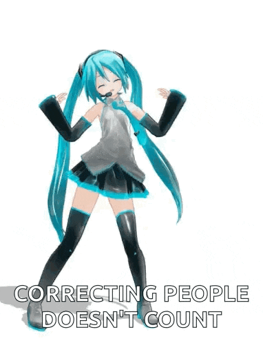 hatsune miku is a 3d anime girl with long blue hair and headphones dancing .