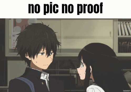 Anime Meme GIF - Anime Meme No Pic No Proof GIFs