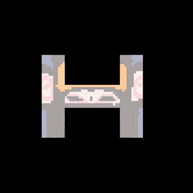 a pixel art of a monkey wearing a red and white hat