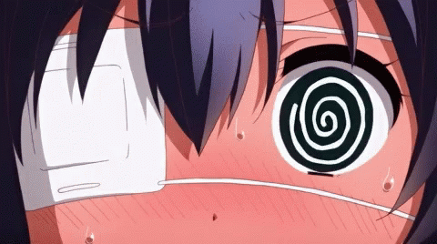 Anime Chuunibyou GIF - Anime Chuunibyou Spiral Eye GIFs