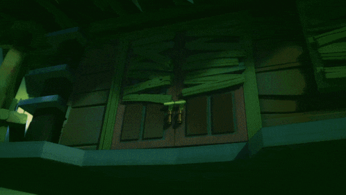 a group of lego ninjago characters are standing in the dark
