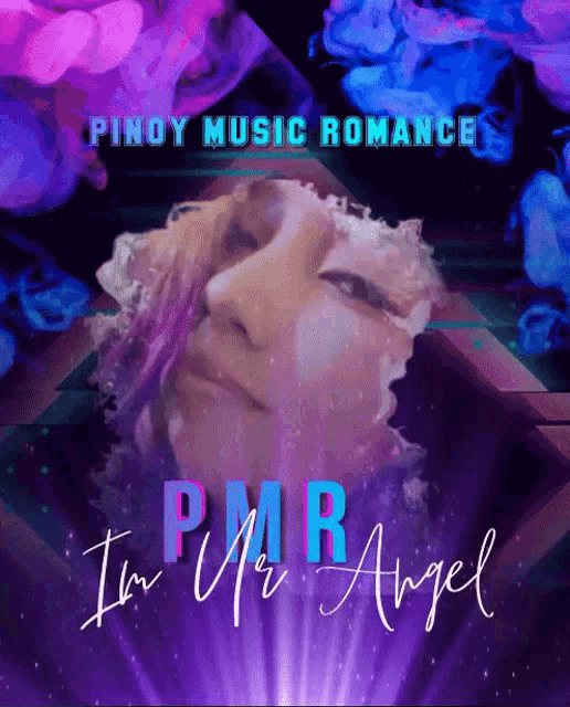 a poster with a woman 's face and the words pinoy music romance